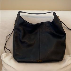 Soft black leather Rebecca Minkoff shoulder bag